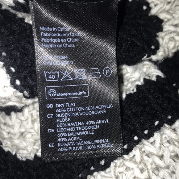 H&M Cable knit Sweater Striped Sweater Scoop neck Small - Picture 5 of 5